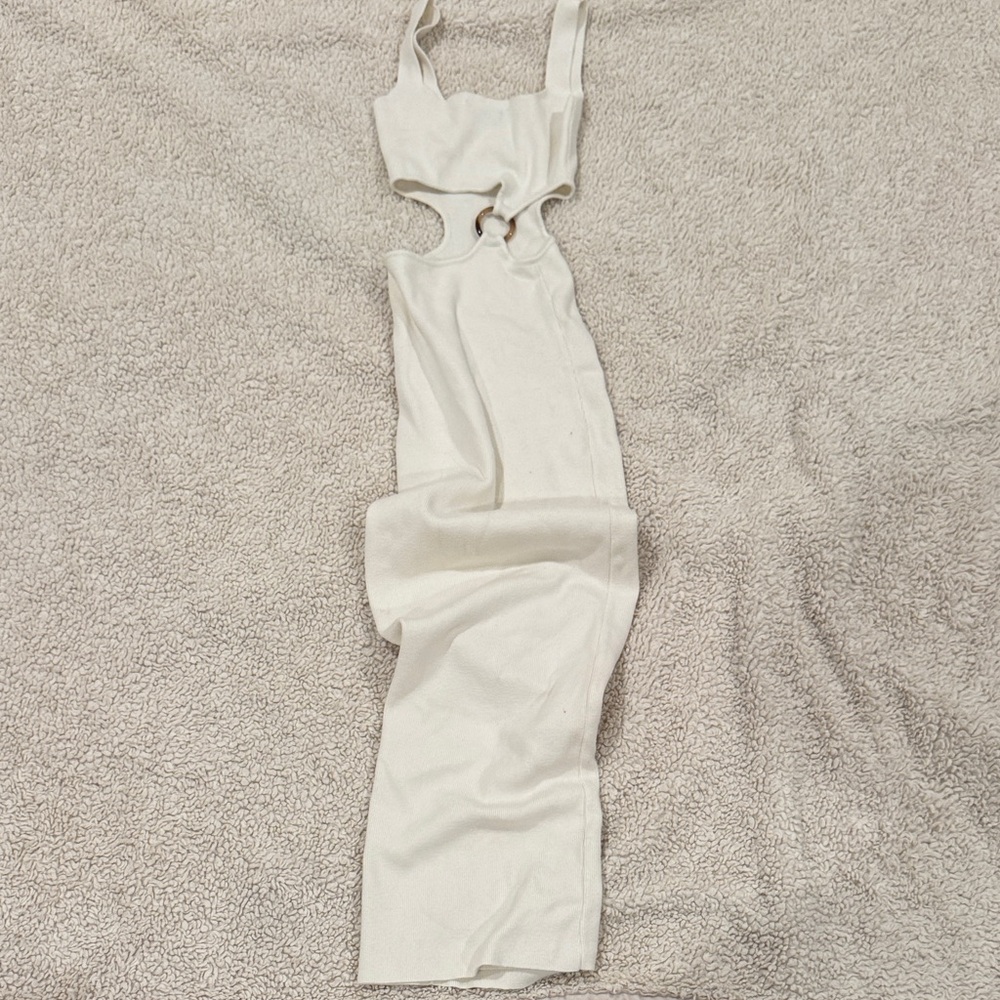 JLUXLABEL Cream Knit Skirt